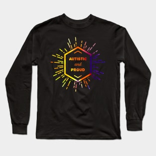 Autistic and proud  (watercolor, light) Long Sleeve T-Shirt